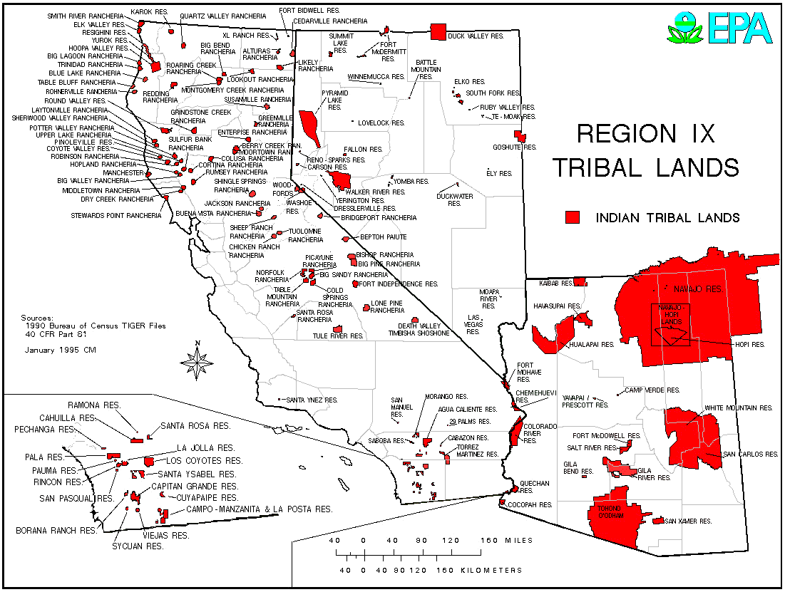 Map Of Arizona Indian Reservations - World Map